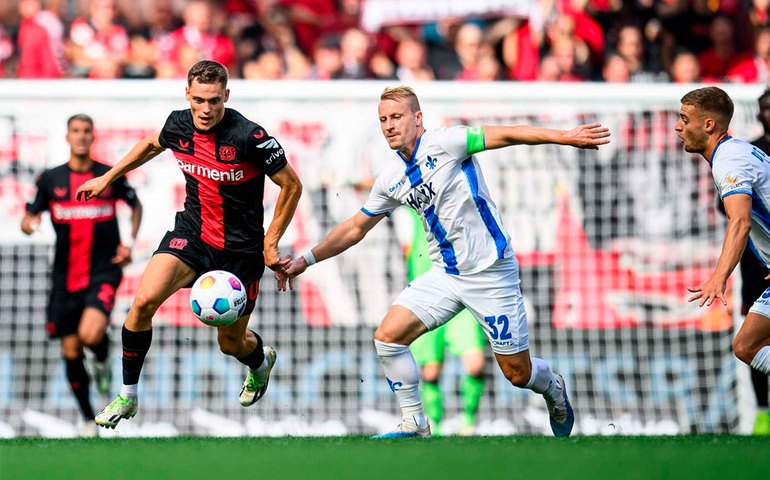 Leverkusen empata no fim e esfria planos do Dortmund de subir na tabela no Campeonato Alemão