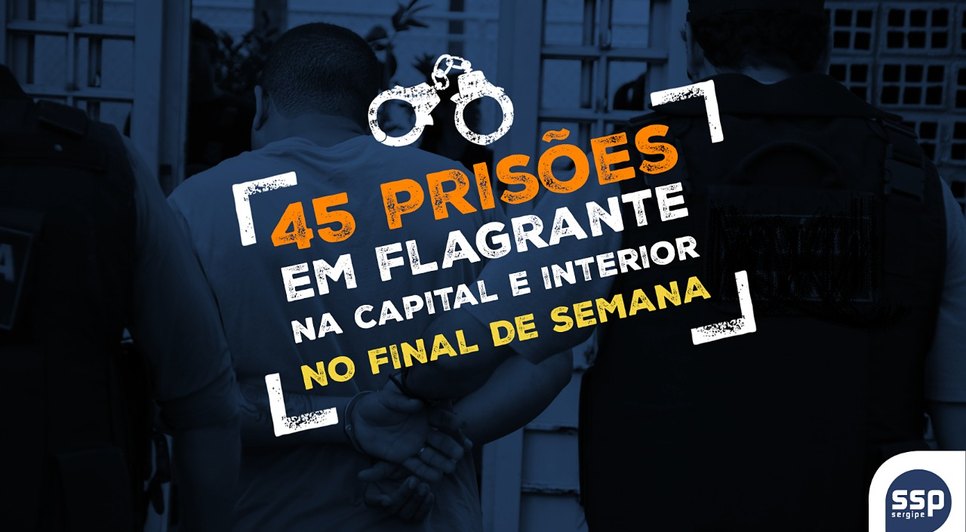 Delegacias Plantonistas registram 45 prisões em flagrante no final de semana / Foto: 0000000