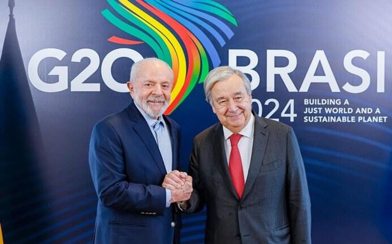 Lula recebe declaração final do G20 Social e se reúne com António Guterres