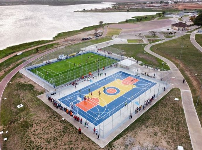 Lago da Perucaba recebe projeto de requalificação e ganha quatro modernas quadras poliesportivas