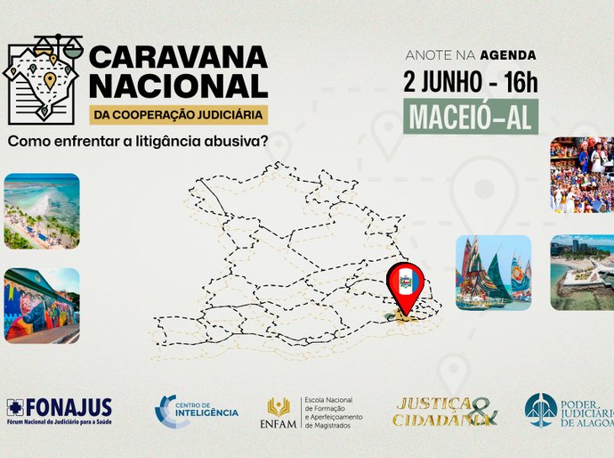Corregedor nacional de Justiça palestra no TJAL sobre combate à litigância abusiva