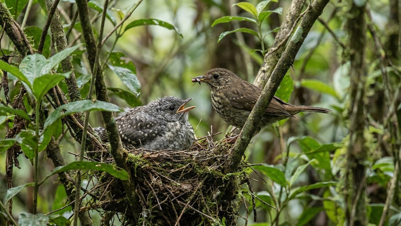 Caso único de cuidado é registrado na natureza