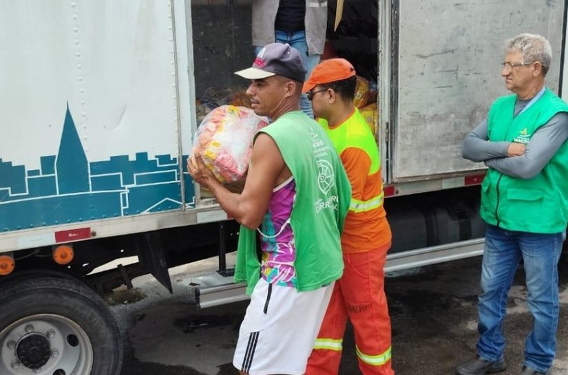 Em 2025, Autarquia de Limpeza Urbana entregou mais de 700 cestas básicas para carroceiros da capital