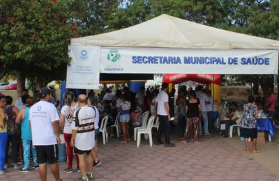 Dia D de conscientização e alerta sobre diabetes reúne dezenas de pessoas no Bosque das Arapiracas 