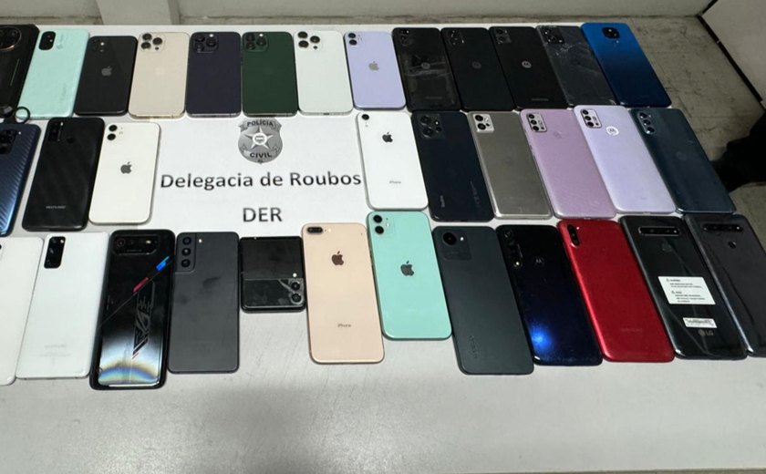 Polícia Civil recupera 45 celulares roubados