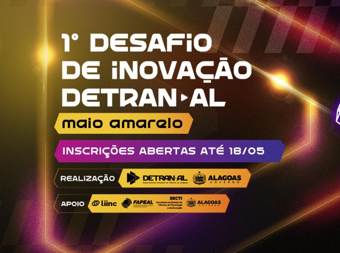 Maio Amarelo: Detran abre inscrições para o 1º Desafio de Inovação