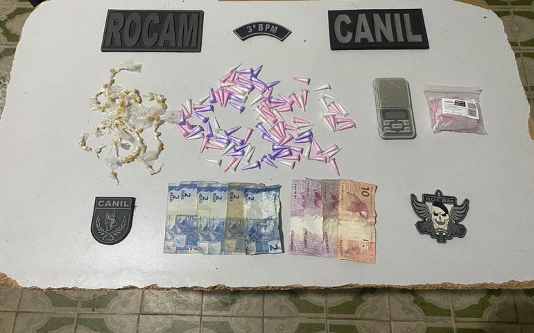 PM-AL apreende drogas após denúncia anônima em São Miguel dos Campos