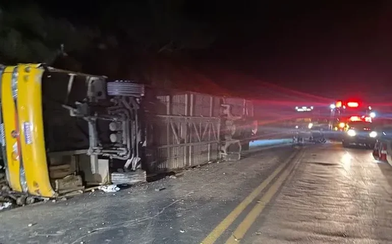 Ônibus que saiu de Arapiraca se envolve em acidente em MG e deixa cinco mortos