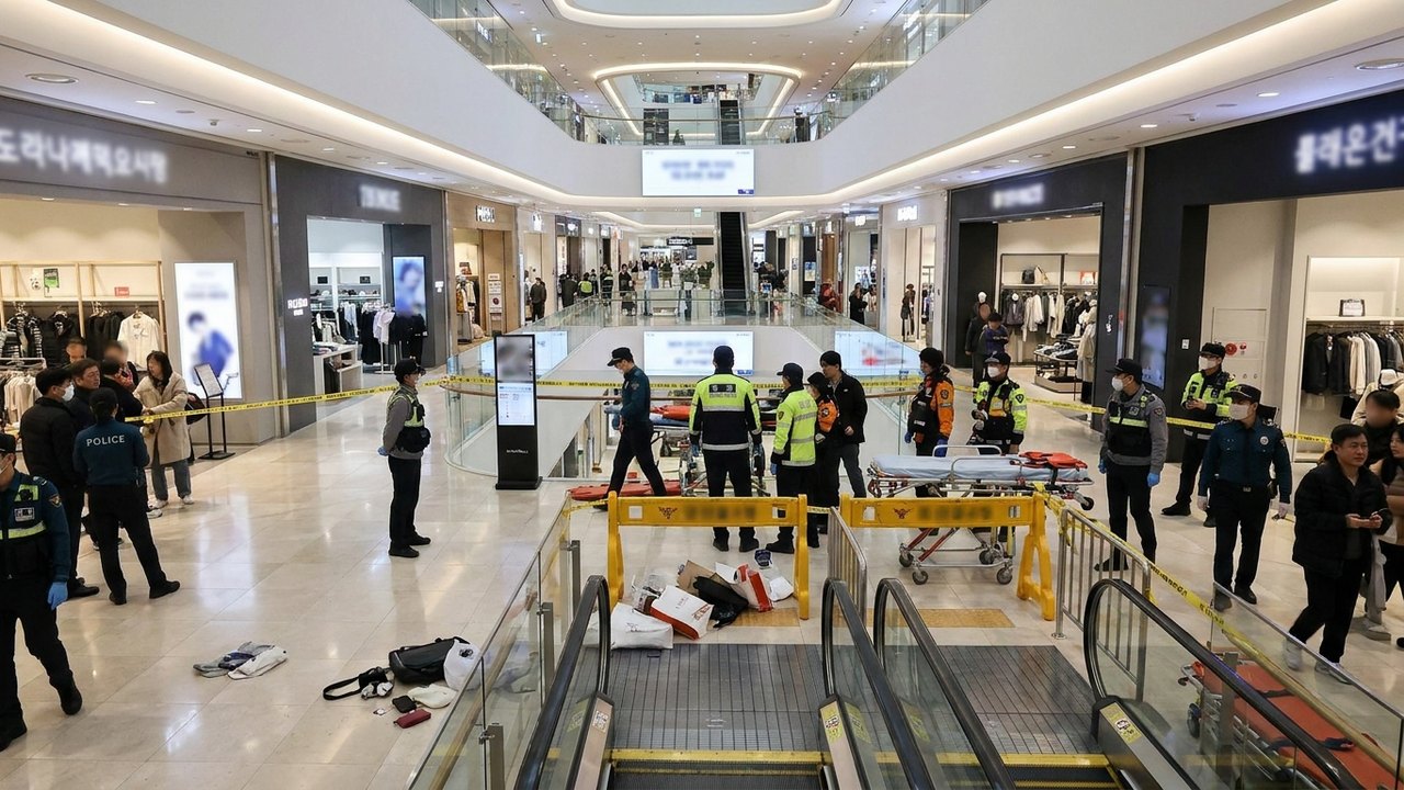 Homem armado com facas ataca pessoas em shopping na Coreia do Sul
