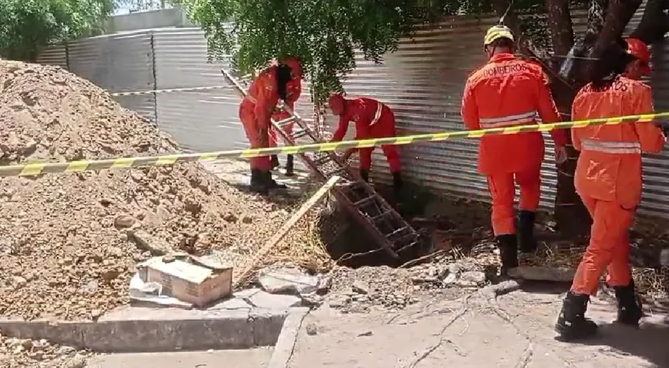Homem cai dentro de buraco de quase cinco metros em Itabaiana