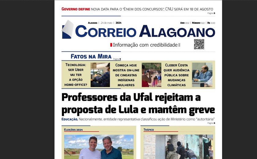 Professores da Ufal rejeitam a proposta de Lula e mantêm greve