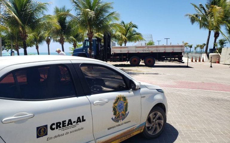 Crea-AL questiona empresa terceirizada sobre árvore no Marco dos Corais