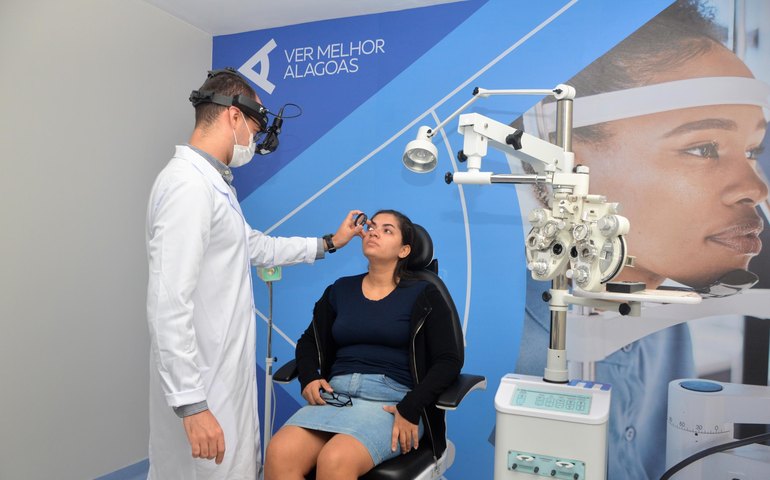 Ambulatório Estadual de Oftalmologia completa um mês de funcionamento e registra mais 300 atendimentos