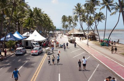 Prefeitura autoriza retorno do Domingo de Lazer na orla 