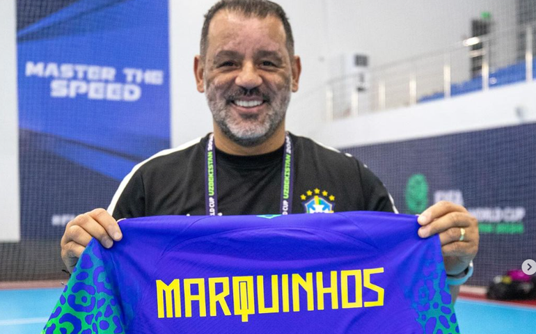 Ferrão se recupera e comemora volta à quadra na Copa do Mundo de futsal: 'Entrar no clima'