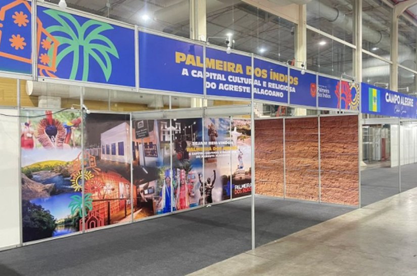 Palmeira dos Índios inicia montagem de estande para a 13ª Feira dos Municípios