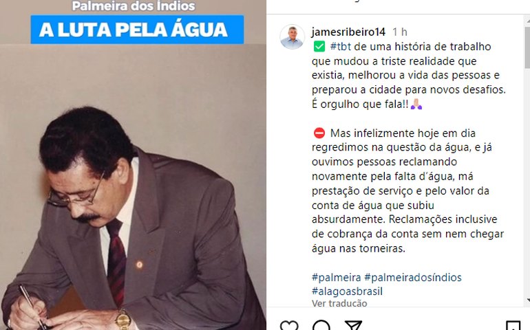 Ex-prefeito relembra legado de Helenildo na luta pela água e lamenta desabastecimento na cidade