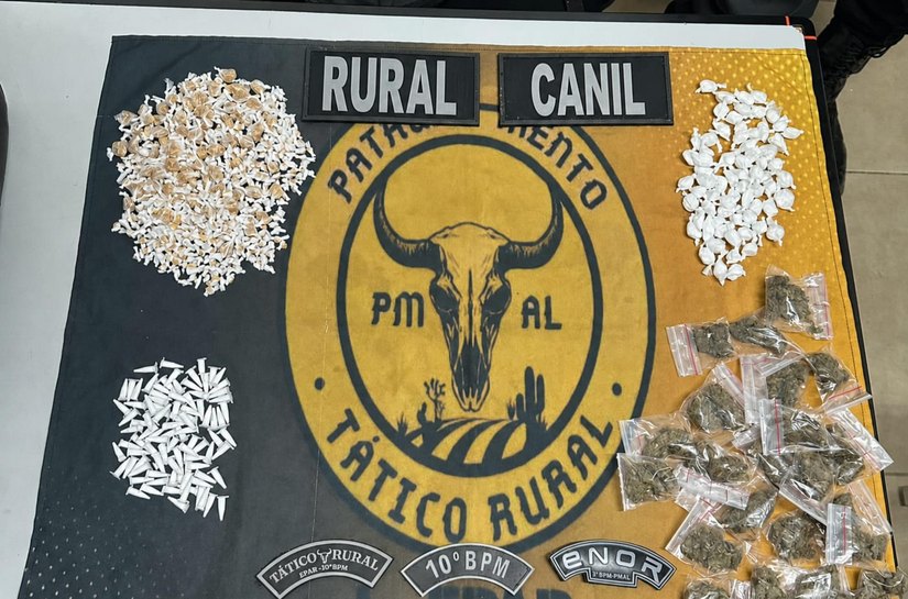 Combate ao tráfico: PM soma quase 3 mil unidades de drogas apreendidas no interior