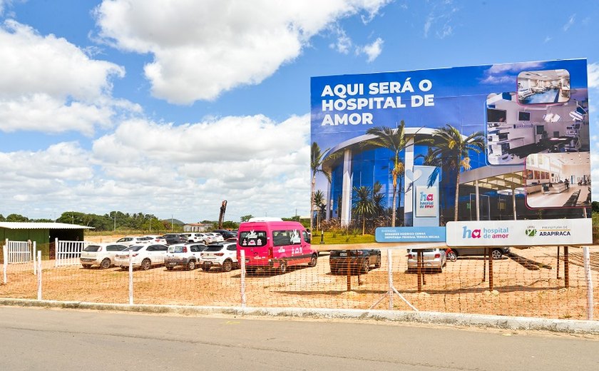Tereza Nelma: “Hospital de Amor em Arapiraca ficará pronto até outubro”