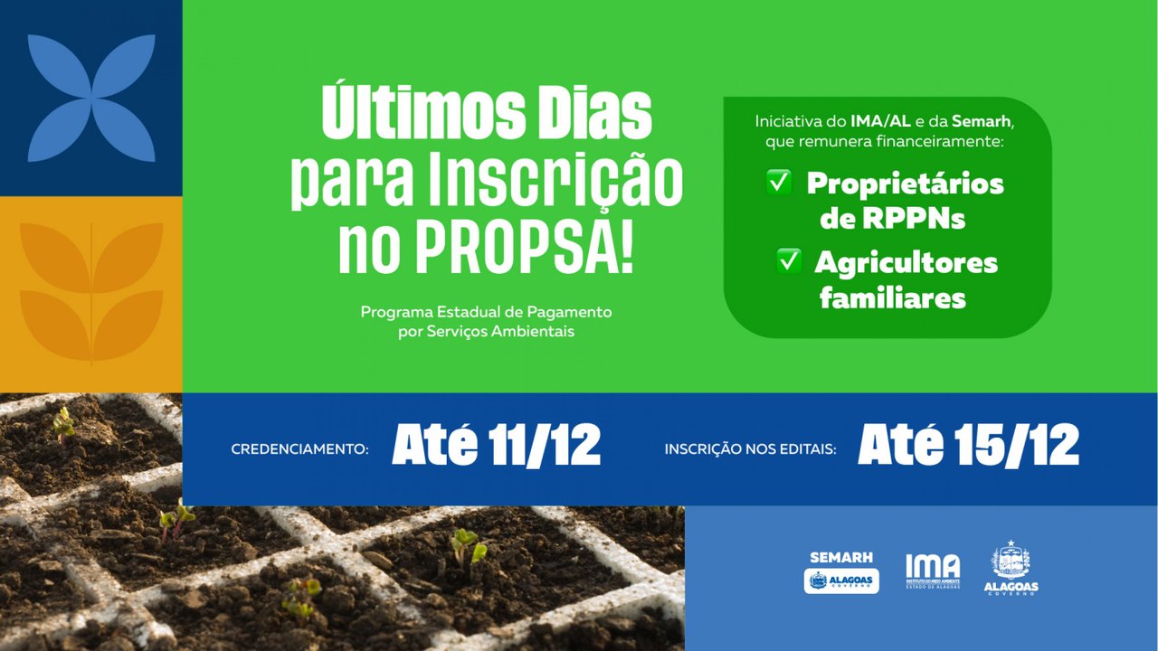 Últimos dias para se inscrever no Programa Estadual de Pagamento por Serviços Ambientais