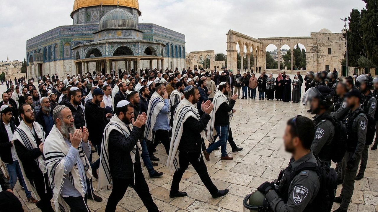 Relações inter-religiosas: 900 judaicos invadem e profanam mesquita de Al-Aqsa de Jerusalém