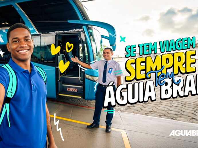 Viação Águia Branca lança campanha “Sempre Tem” para incentivar viagens no verão 2026