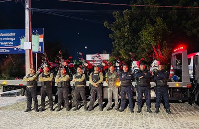 Segurança Pública de Delmiro apreende motocicletas durante realização de blitz