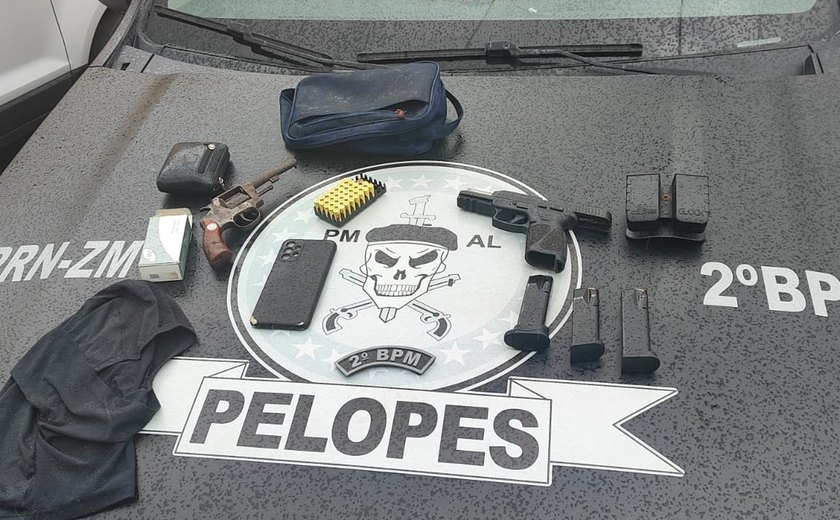 Homem é preso ﻿porte ilegal de arma em ﻿União dos Palmares
