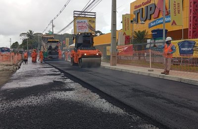 Ampliação da Durval de Góes Monteiro tem mais um trecho sendo concluído