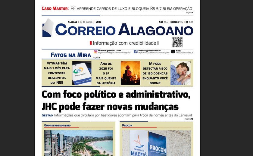 Com foco político e administrativo, JHC pode fazer novas mudanças