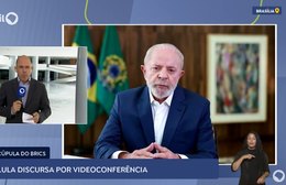 Lula discursa em Cúpula do Brics por videoconferência