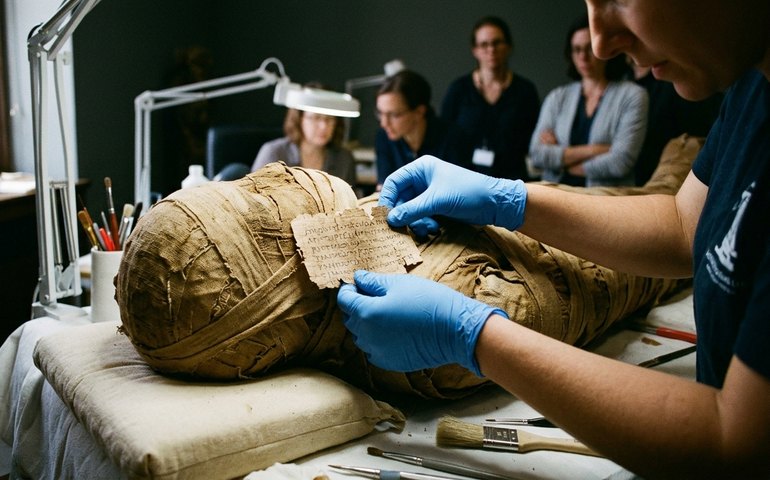 Fragmento da 'Ilíada' é encontrado em múmia egípcia de 1,6 mil anos