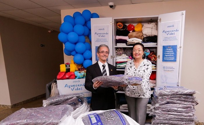 A Usina Caeté realizou no dia 16 de junho, a doação de cobertores para a campanha Aquecendo Vidas A Usina Caeté realizou no dia 16 de junho, a doação de cobertores para a campanha Aquecendo Vidas