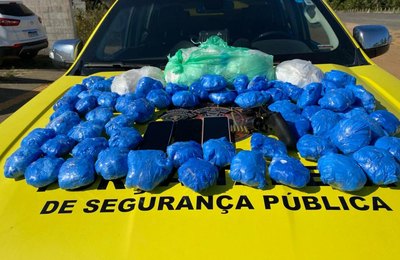 Polícia Militar apreende 6,7 quilos de cocaína no agreste do estado