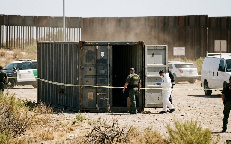 Seis pessoas são encontradas mortas em contêiner na fronteira entre Estados Unidos e México