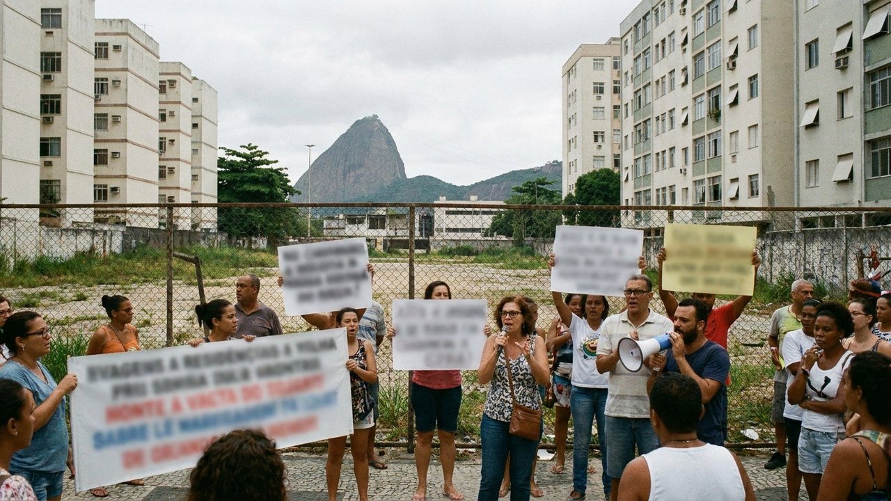 Moradores de Botafogo protestam contra leilão de terreno das Sendas