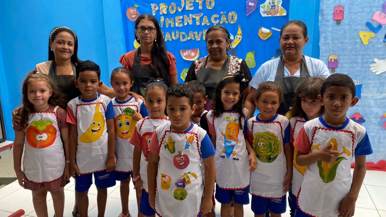 Secretaria de Educação de Traipu leva projeto “Alimentação Saudável” para alunos da educação infantil
