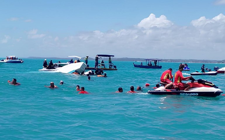 Força-tarefa do Governo de Alagoas foi fundamental no salvamento das vítimas do naufrágio em Maragogi