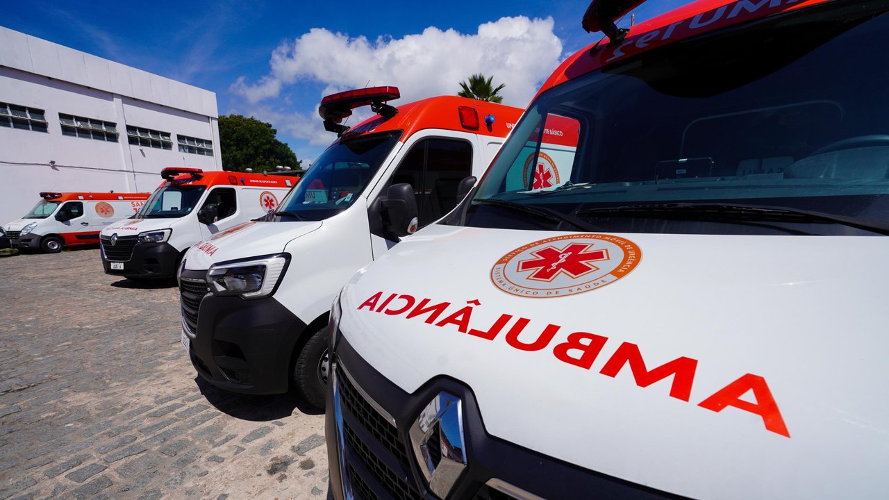 Samu Alagoas recebe 20 novas ambulâncias nesta terça-feira