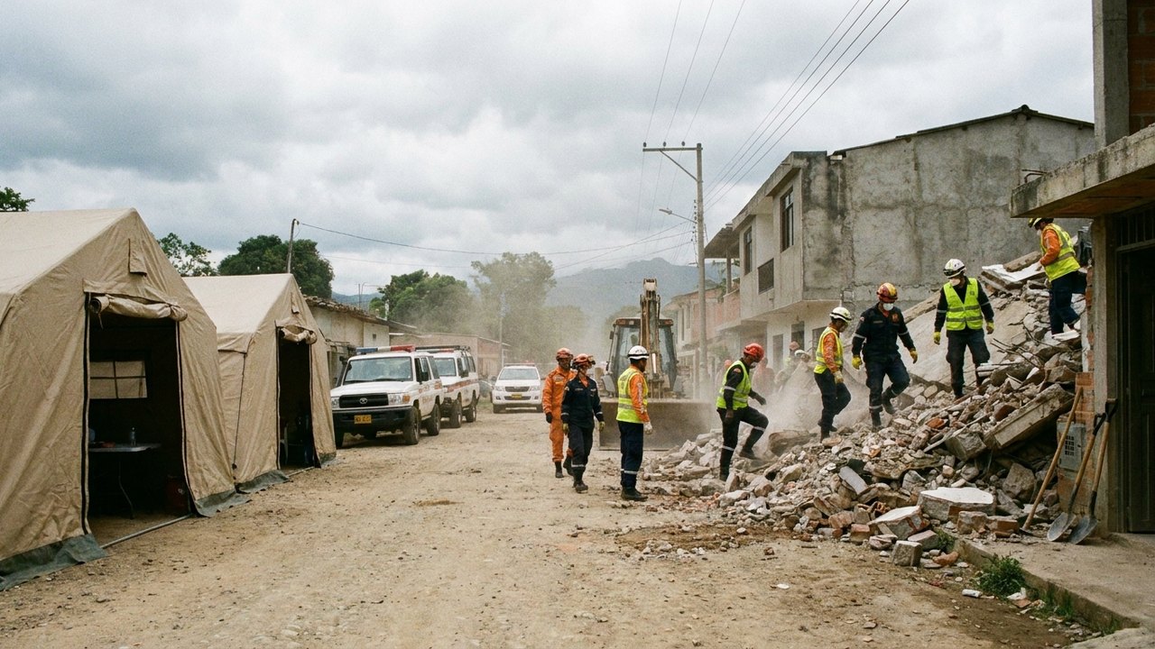 Buscas por desaparecidos entram no 3º dia após terremoto deixar mais de 200 mortos na Colômbia
