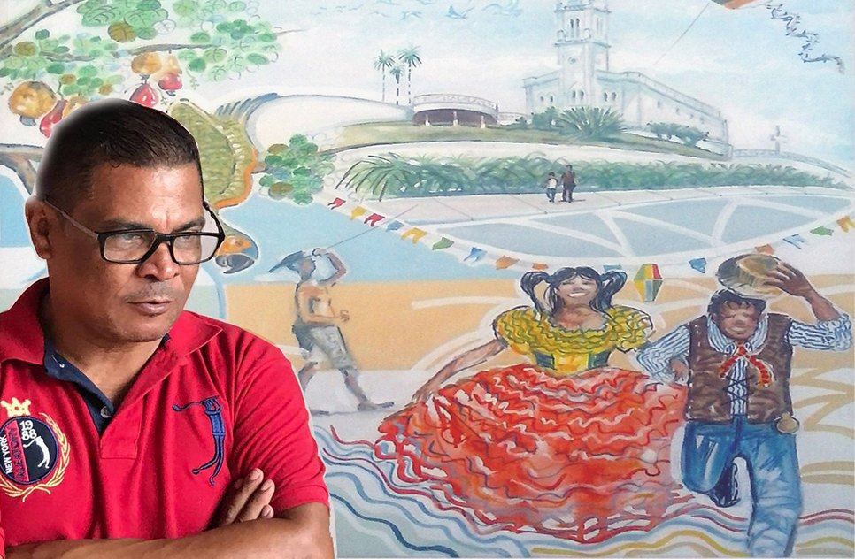 Artista plástico Edidelson Silva apresenta exposição ‘Humanos e Urbanos Aracajuanos’ no Shopping Jardins.jpg / Foto: Assessoria de comunicação