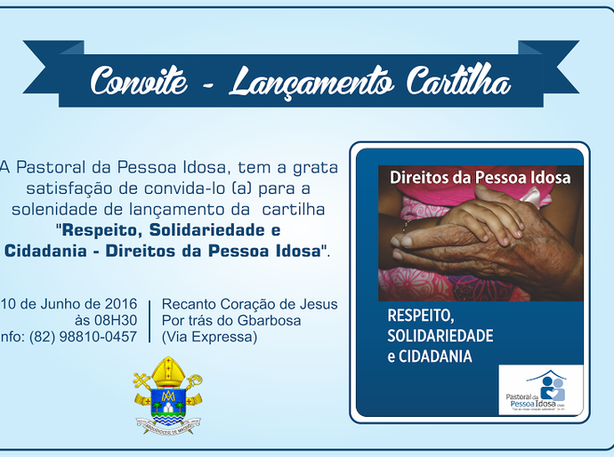 Pastoral lança cartilha sobre Direitos das Pessoas Idosas