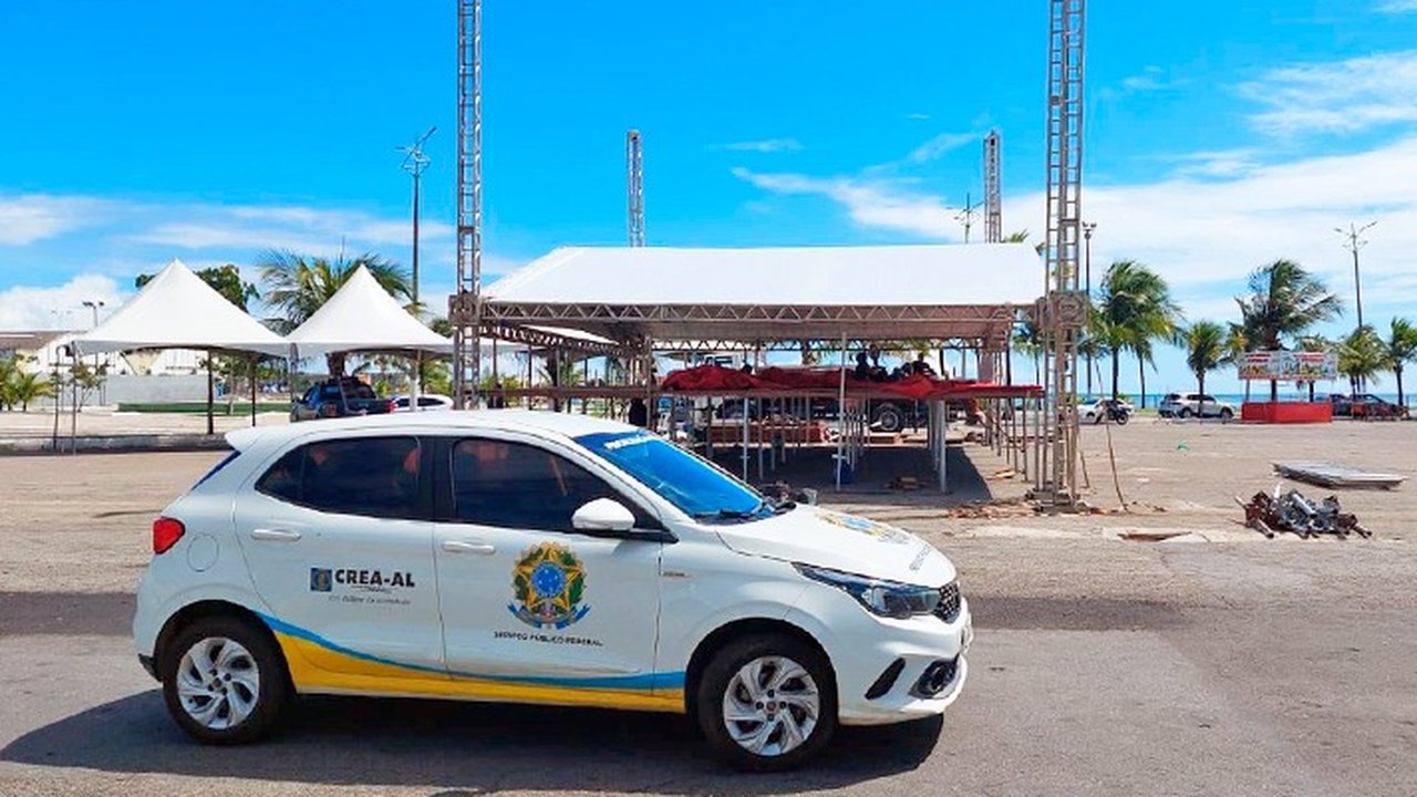 Fiscalização do Crea-AL percorre municípios com foco nas estruturas de Carnaval