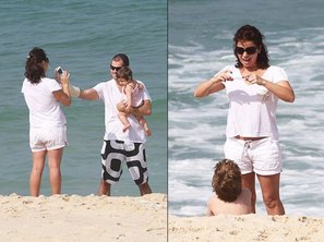 Giovanna Antonelli com a família