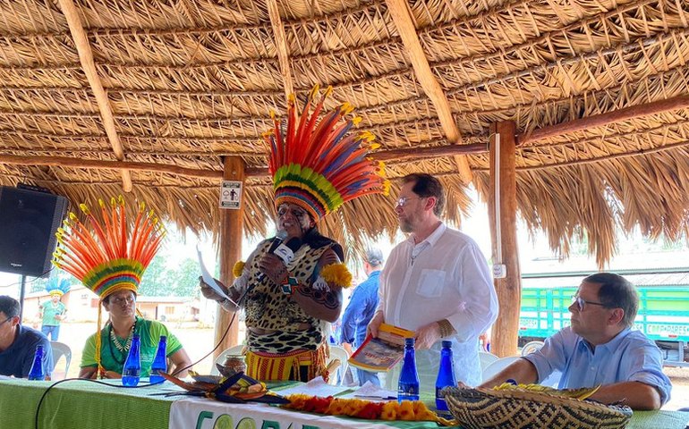 Em Mato Grosso, Plínio Valério defende agricultura como modelo para indígenas