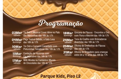 Páscoa do Parque Shopping terá Mundo do Chocolate e diversas atrações     