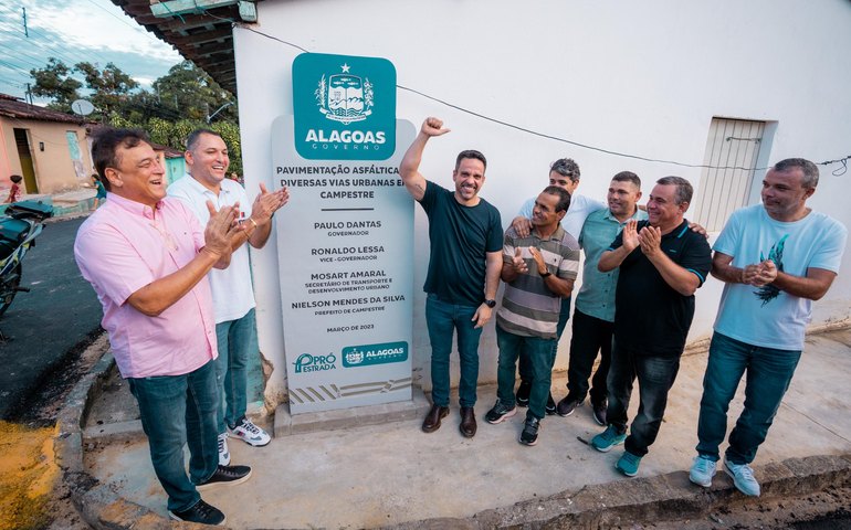Governador inaugura obras do Pró-Estrada e Cidade Linda em Campestre