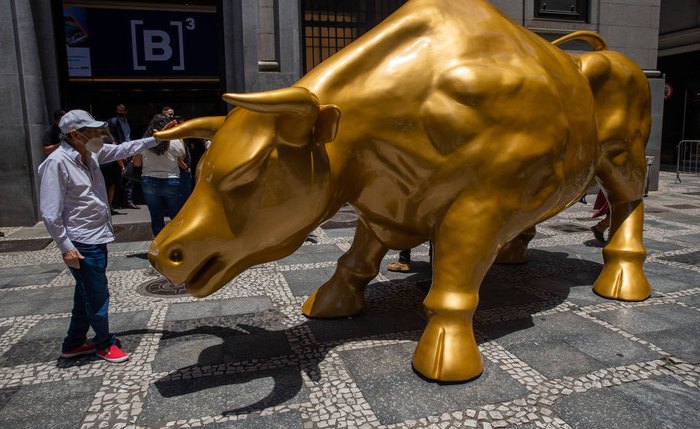 'Touro de ouro', localizado no centro da capital paulista 'Touro de ouro', localizado no centro da capital paulista