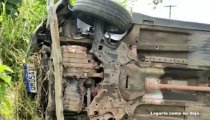 Motorista passa mal e capota veículo na rodovia SE-270, em Lagarto; VÍDEO.jpg
