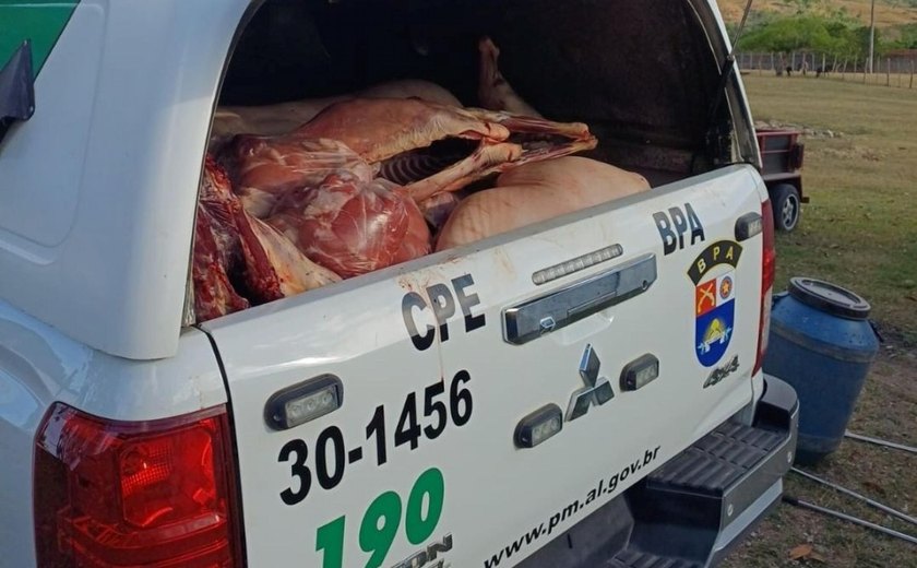 Polícia flagra abatedouro clandestino em União dos Palmares
